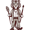 Cute Tiger Artist