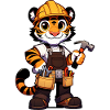 Cute Tiger Craftsman