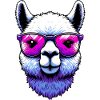 Alpaca with Sunglasses
