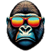 Gorillas with Sunglasses