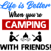 camping with friends