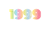 1999 Anniversaire Funky Année