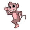 Monkey Motif Animal