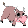 Bull Animal Motif Kids