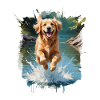 Golden Retriever Dog on Adventure