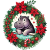 Christmas Hippo