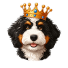 Couronne de chien Bernedoodle
