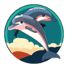 Créatures marines dauphins