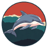 Delfin Meeresbewohner Meerestiere
