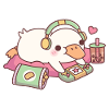 Cute Duck Relax Gamer