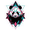Geometric Panda Artwork