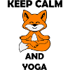 Yoga Fox Keep Calm