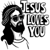Jesus elsker deg - Kult Jesus-design