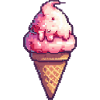 Ice Cream Pixel Gamer Eis