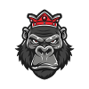 Gorilla Head Crown