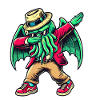 Dabbing drôle Cthulhu Dabbing Design