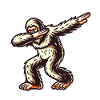 Dabbing Bigfoot Funny Dabbing Design