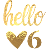 Hello 6 doré