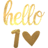 Hello 1 doré