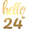 Hello 24 doré