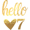 Hello 7 doré