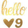 Hello 9 doré