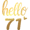 Hello 71 doré