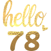 Hello 78 doré