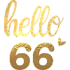 Hello 66 doré