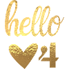 Hello 4 doré