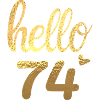 Hello 74 doré
