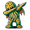 Lustiger Dabbender Cthulhu Dabbing Design
