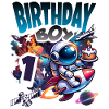 Astronaut 1st Birthday Space
