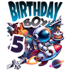 Astronaut 5th Birthday Space