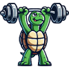 Turtle Håndvægt Fitness Træning Gym Træning