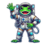 Astronaut Frog Space Universe Cosmonaut