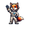 Astronaut Fox Space Cosmonaut Universe
