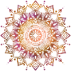 Pink Gold Ethnic Mandala
