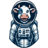 Astronaut Cow Space Universe Cosmonaut