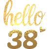 Hello 38 doré