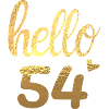 Hello 54 doré