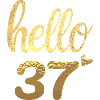 Hello 37 doré