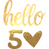Hello 50 doré