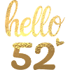 Hello 52 doré