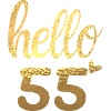 Hello 55 doré