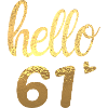 Hello 61 doré