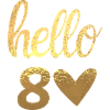 Hello 80 doré