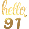 Hello 91 doré