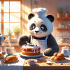 Panda cuisiner