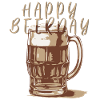 Happy beerday - beer mug